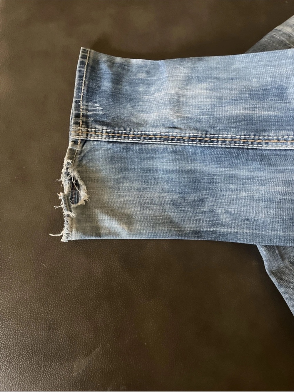 Rock Revival Light Blue Women's Boot Cut Jeans with Studded Pocket - Picture 3 of 8